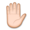 Raised Hand - Medium Light emoji on LG